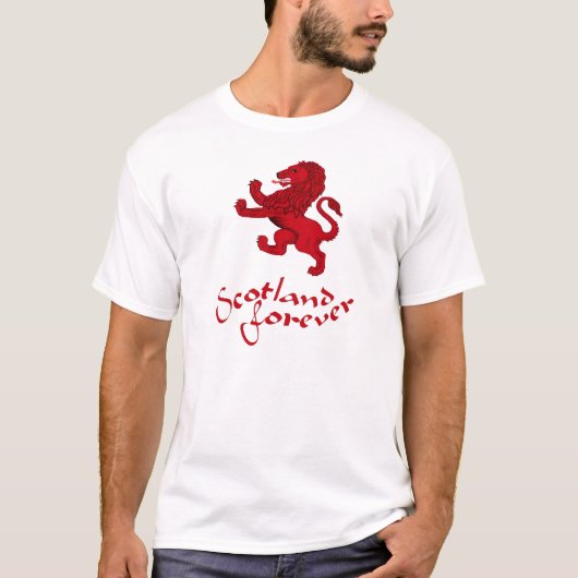 Schottland für immer, zügelloser Löwe T-Shirt (Vorderseite)