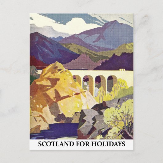 Schottland für Urlaub Postkarte (Vorderseite)