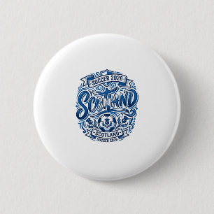 Schottland Fußball 2026 Fußball Fett Land Typograp Button