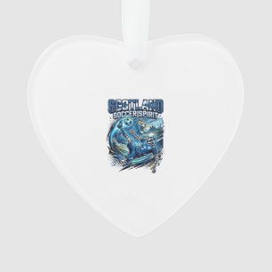Schottland Fußball Geist Skelett Stürmer Nationen Ornament