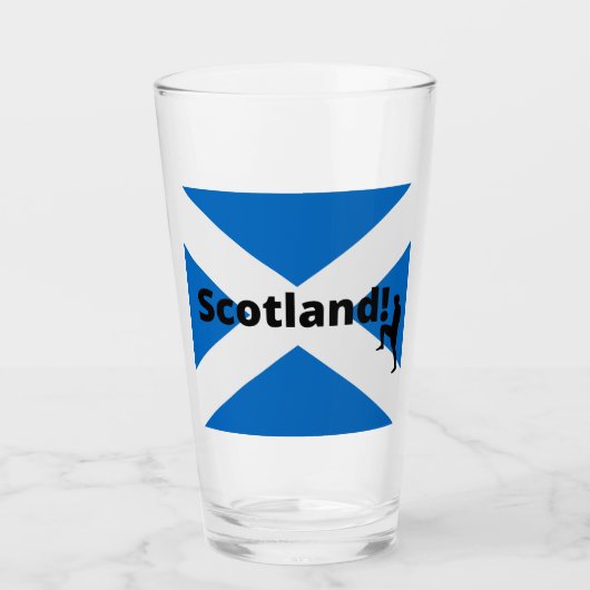 Schottland-Fußball Glas (Vorderseite)