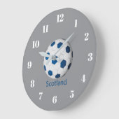 Schottland Fußball Große Wanduhr (Winkel)