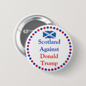 Schottland gegen Donald Trump Button (Vorne & Hinten)