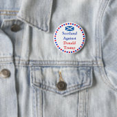 Schottland gegen Donald Trump Button (Beispiel)