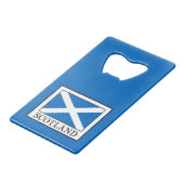Schottland Geldkarten Flaschenöffner (Vorderseite Schrägansicht)