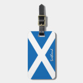 Schottland Gepäckmarken, patriotische schottische Gepäckanhänger (Vorderseite vertikal)