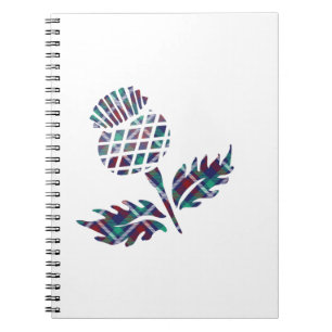 Schottland Geschenke Scottish Thistle Tartan Karie Notizblock