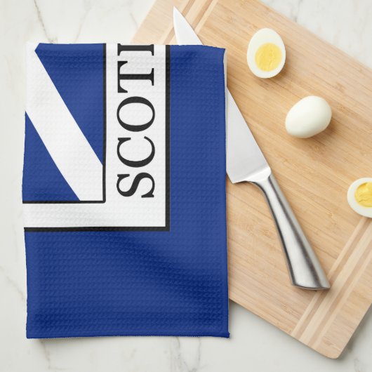 Schottland Geschirrtuch (Viertel Falte)