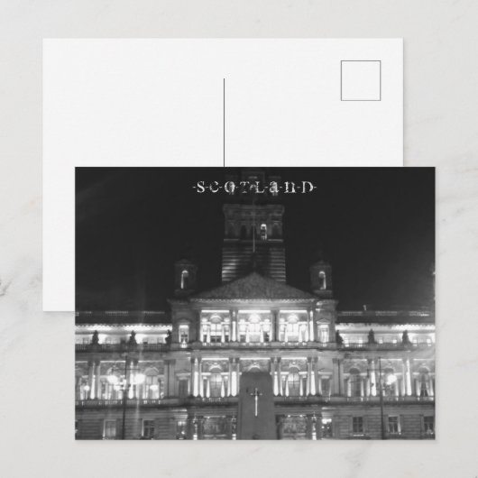 Schottland - Glasgow Postkarte (Vorne/Hinten)
