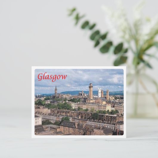 Schottland - Glasgow - Postkarte (Stehend Vorderseite)