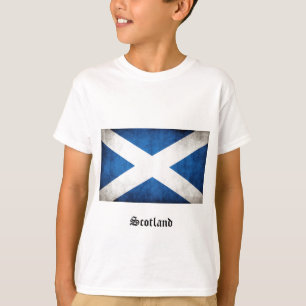 Schottland Grunge-Flagge T-Shirt