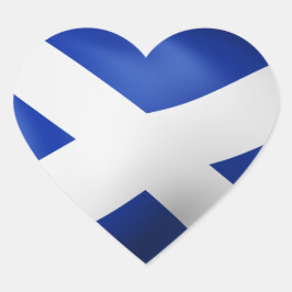 Schottland Herz-Aufkleber