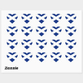 Schottland Herz-Aufkleber (Blatt)