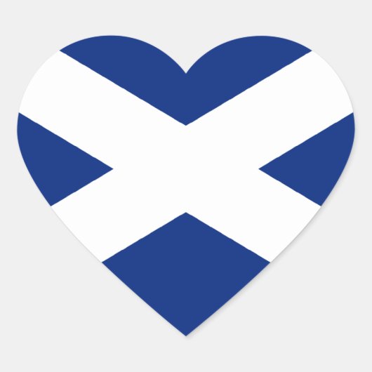 Schottland Herz-Aufkleber (Vorderseite)