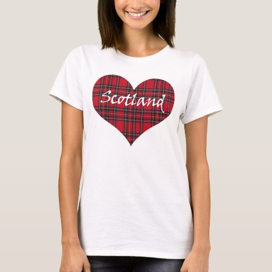 Schottland-Herztartan-T - Shirt (Vorderseite)