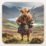 Schottland Highland Cow Bagpiper Rechteckiger Pappuntersetzer<br><div class="desc">In einem Kilt gekleidet und mit einem Jacket in den schottischen Highlands überzogen,  hält eine Hochlandkuh ein Set von Bagpipe. Wenn Sie möchten,  dass dieses Bild in Schwarz und Weiß gehen,  um sich anzupassen,  suchen Sie die Filter rechts im Designer,  dann klicken Sie auf Schwarz-weiße Filter,  glückliche Gestaltung.</div>
