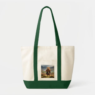 Schottland Highland Cow Bagpiper Tragetasche