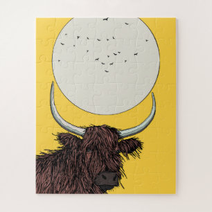 Schottland Highland Cow Puzzle