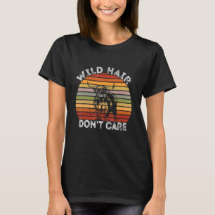 Schottland Highland Cow Vintag Retro Wild Hair Don T-Shirt