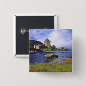 Schottland, Highland, Wester Ross, Eilean Donan 2 Button (Vorne & Hinten)