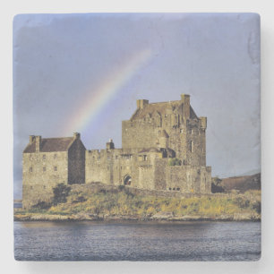 Schottland, Highland, Wester Ross, Eilean Donan Steinuntersetzer