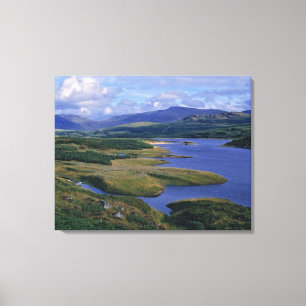 Schottland, Highland, Wester Ross, Loch Garry. An Leinwanddruck