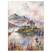 Schottland Highlands Ästhetik, Jesaja 53:5 Bibel  Klemmbrett (Rückseite)