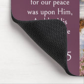 Schottland Highlands Ästhetik, Jesaja 53:5 Bibel Mousepad (Ecke)