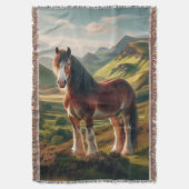 Schottland Highlands Clydesdale-Pferd Decke (Vorderseite Vertikal)