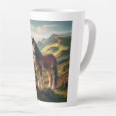 Schottland Highlands Clydesdale-Pferd Milchtasse (Rechte Ecke)
