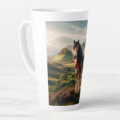 Schottland Highlands Clydesdale-Pferd Milchtasse (Linke Ecke)