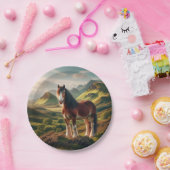 Schottland Highlands Clydesdale-Pferd Pappteller (Party)