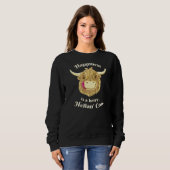 Schottland-Hochland-Kuh-Glück Sweatshirt (Vorne ganz)
