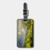 Schottland-Hochland-kundengerechter Gepäckanhänger (Vorderseite vertikal)