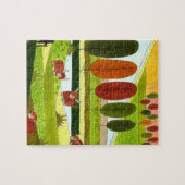 Schottland Hochlandkühe im Herbstfeld Puzzle (Horizontal)