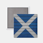 Schottland Holzputz Textur Magnet (Vorderseite/Rückseite)