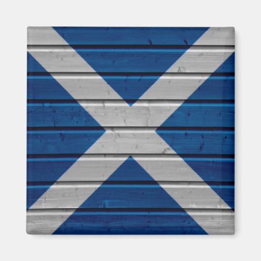 Schottland Holzputz Textur Magnet (Vorne)