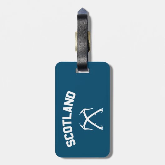Schottland Ice Climbing Gepäckanhänger (Rückseite vertikal)