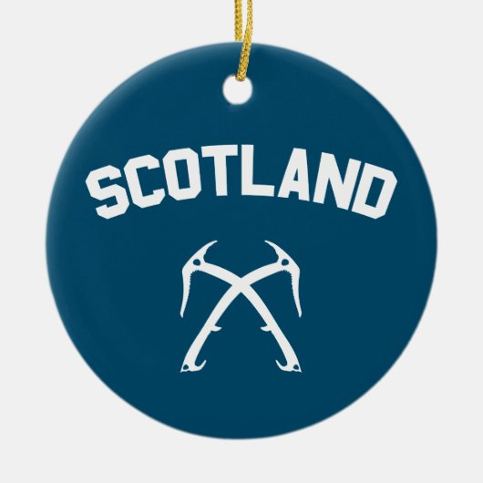 Schottland Ice Climbing Keramik Ornament (Vorne)