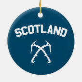Schottland Ice Climbing Keramik Ornament (Hinten)