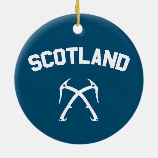 Schottland Ice Climbing Keramik Ornament (Hinten)