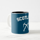 Schottland Ice Climbing Zweifarbige Tasse (Vorderseite Links)