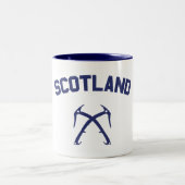 Schottland Ice Climbing Zweifarbige Tasse (Mittel)