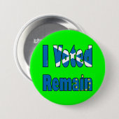 Schottland "ich Voted bleibe" EU-Referendum Button (Vorne & Hinten)
