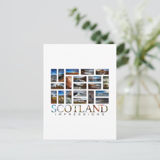 Schottland Impressionen Postkarte (Stehend Vorderseite)
