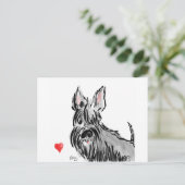 Schottland in Liebe Postkarte (Stehend Vorderseite)