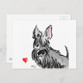 Schottland in Liebe Postkarte (Vorne/Hinten)