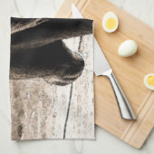 Schottland in Sepia Geschirrtuch (Viertel Falte)