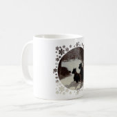 Schottland in Surreal Winter Night Kaffeetasse (Vorderseite Links)