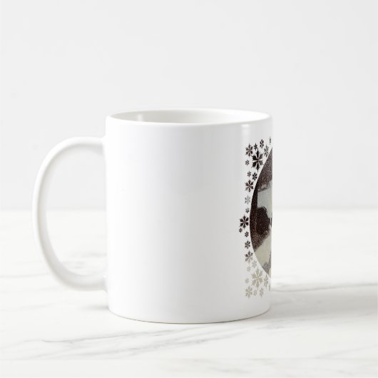 Schottland in Surreal Winter Night Kaffeetasse (Links)